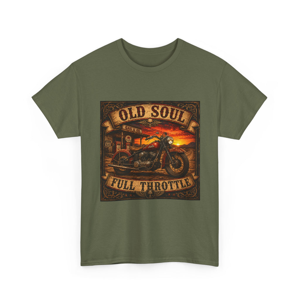 Old Soul Full Throttle Motorcycle T-Shirt