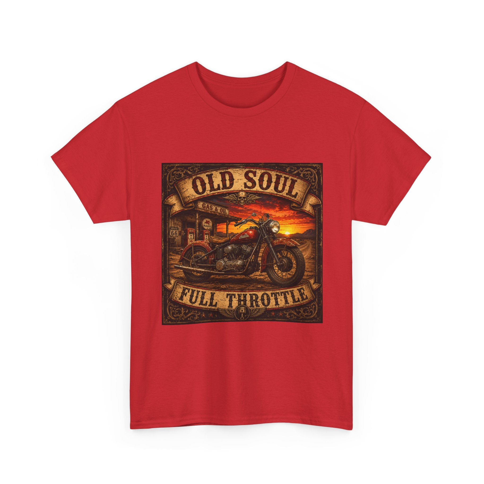 Old Soul Full Throttle Motorcycle T-Shirt