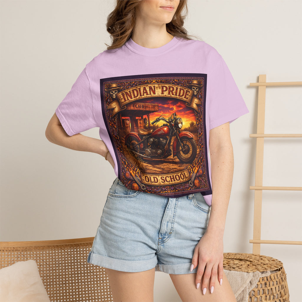 Indian Pride "Old School" Motorcycle T-Shirt