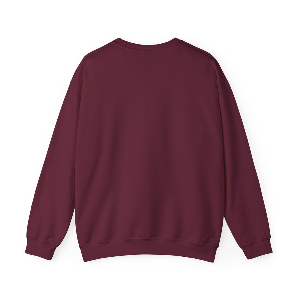 Crewneck Sweatshirt — 'Nothing Works Till You Agree With It' Motivational Door Graphic