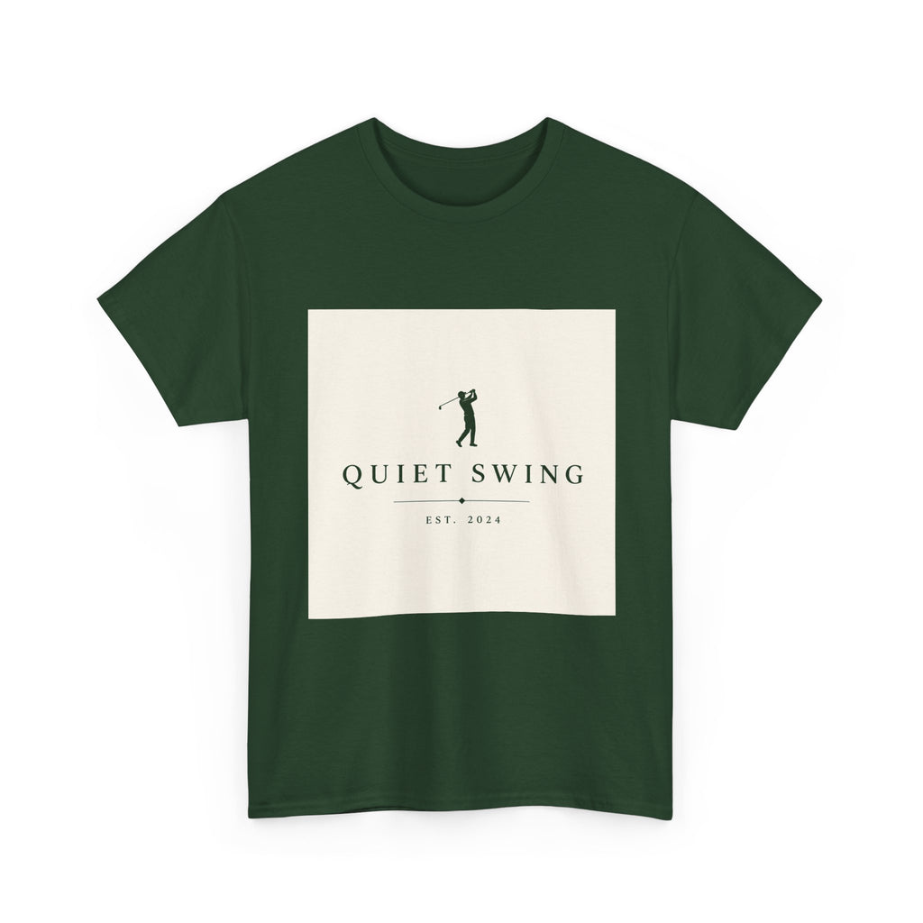 Golf T-Shirt — "Quiet Swing" Vintage Golfer Tee