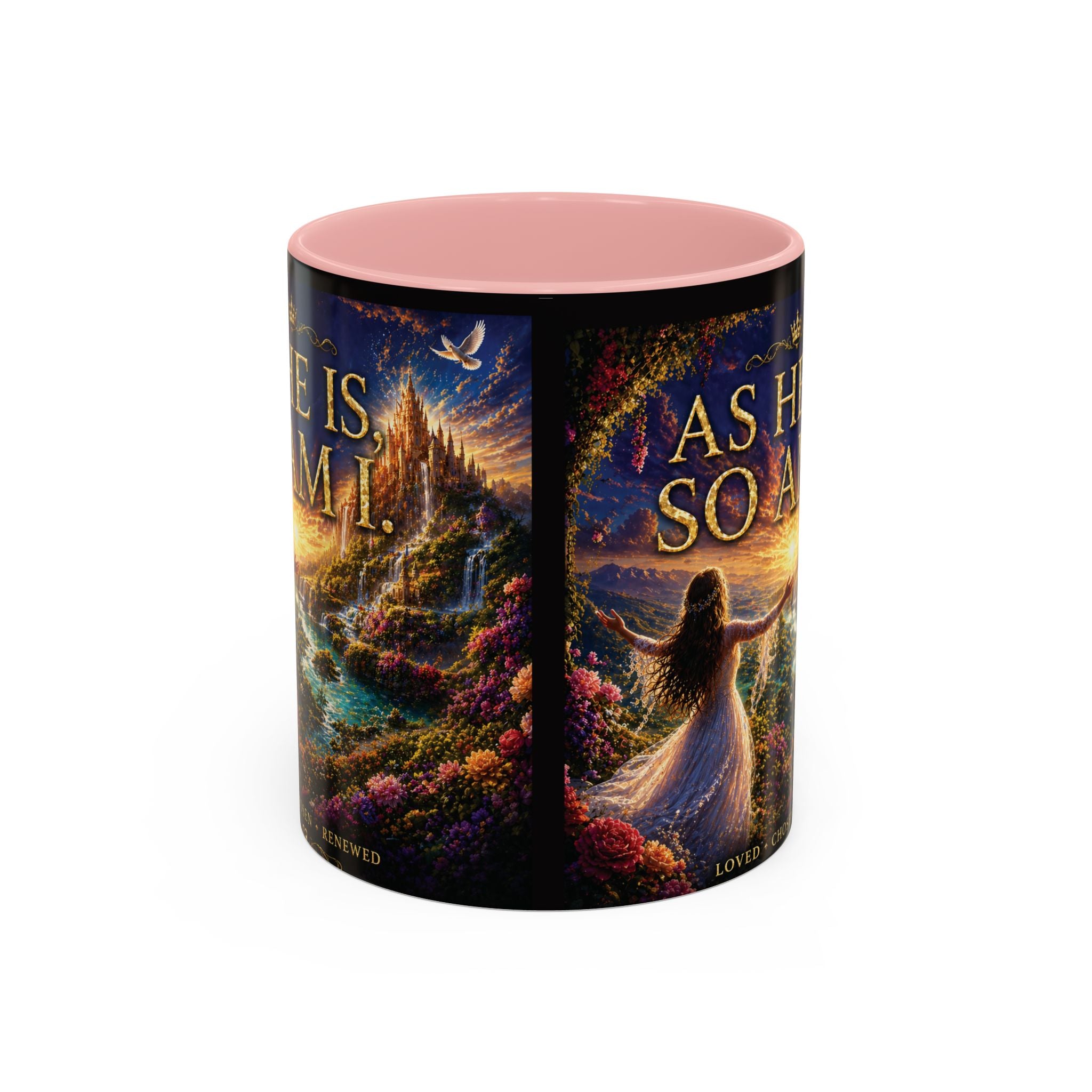 Christian Inspirational Coffee Mug — "As He Is, So Am I" Accent Mug (11/15oz)