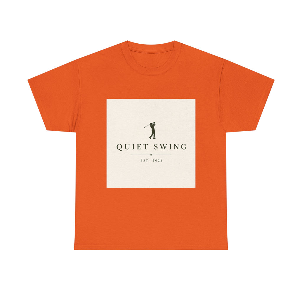 Golf T-Shirt — "Quiet Swing" Vintage Golfer Tee