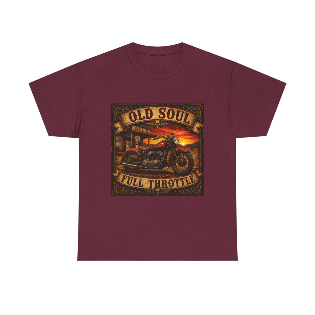 Old Soul Full Throttle Motorcycle T-Shirt