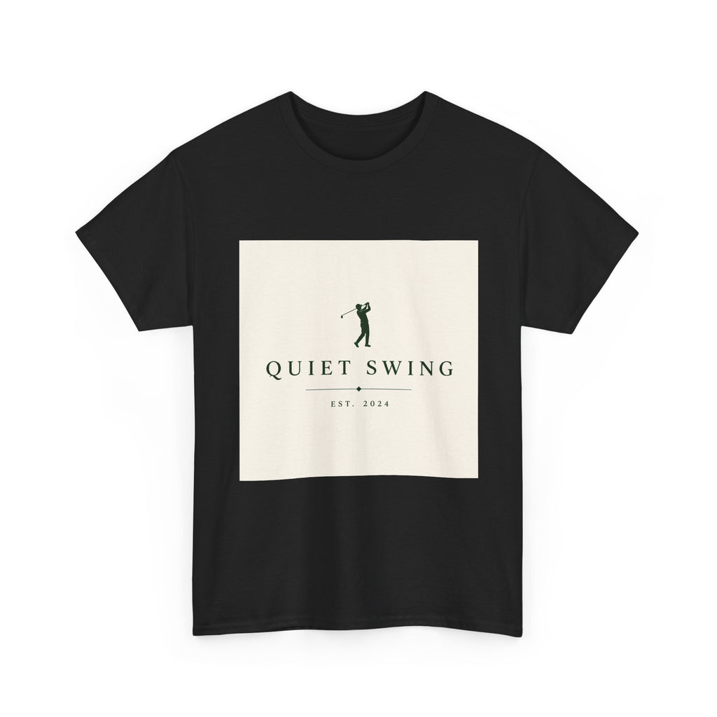 Golf T-Shirt — "Quiet Swing" Vintage Golfer Tee