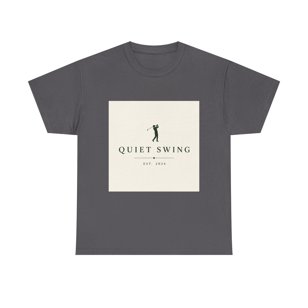 Golf T-Shirt — "Quiet Swing" Vintage Golfer Tee
