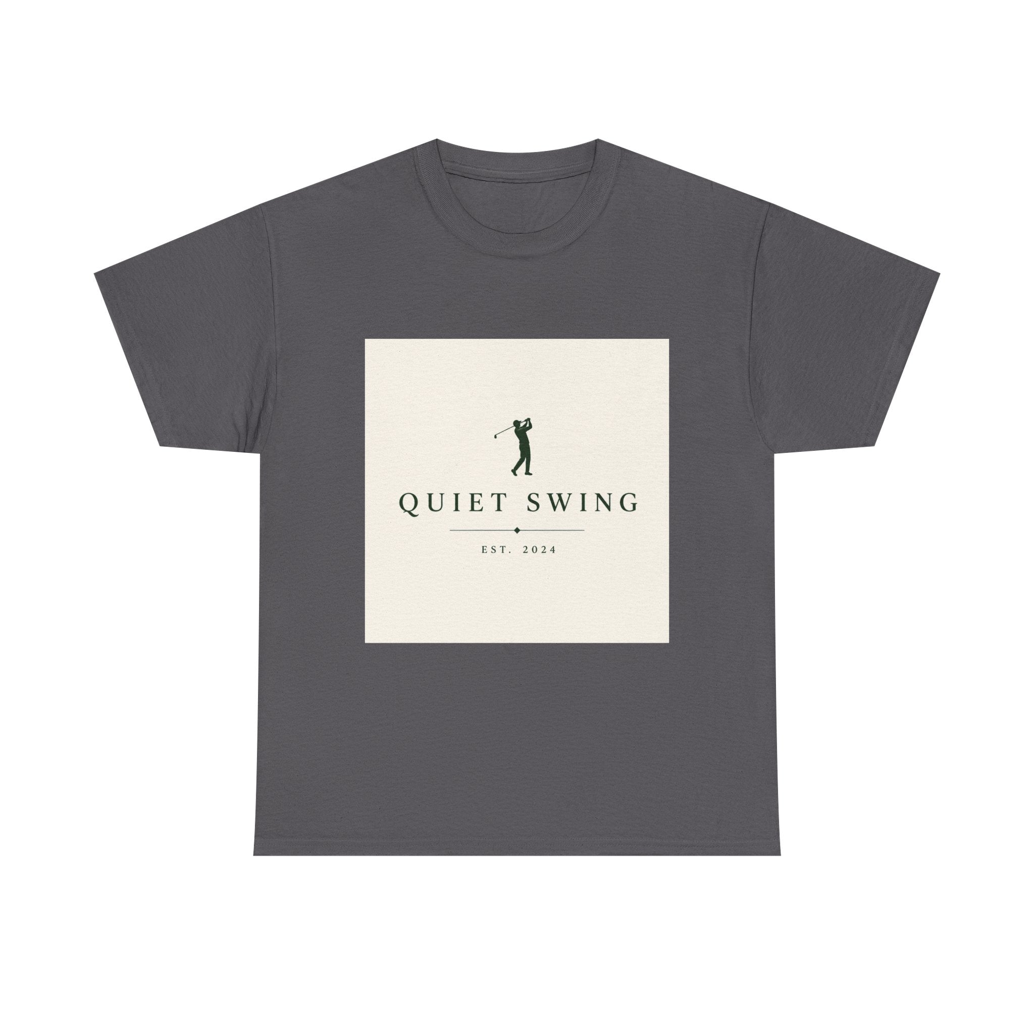 Golf T-Shirt — "Quiet Swing" Vintage Golfer Tee