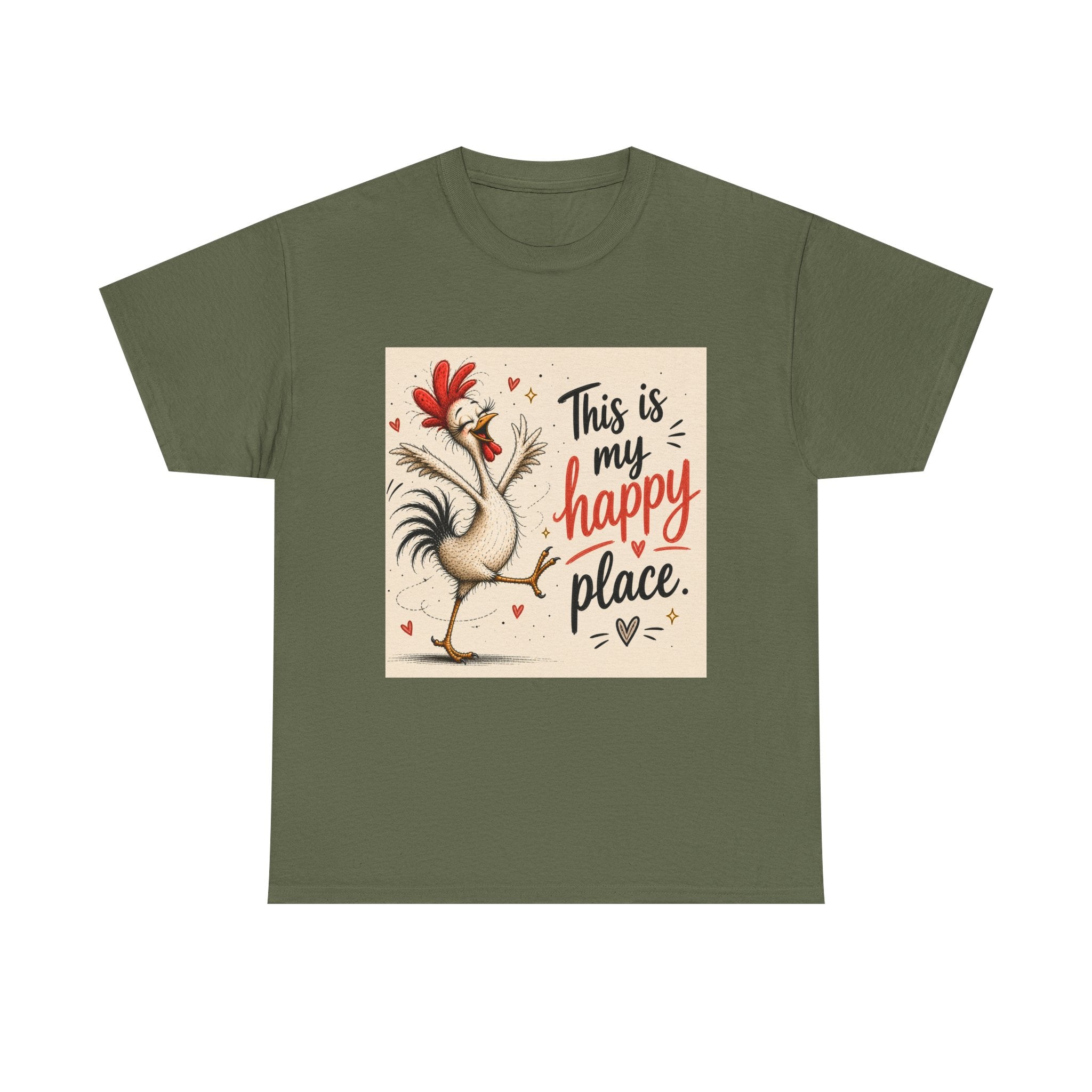 Rooster "This Is My Happy Place" Tee