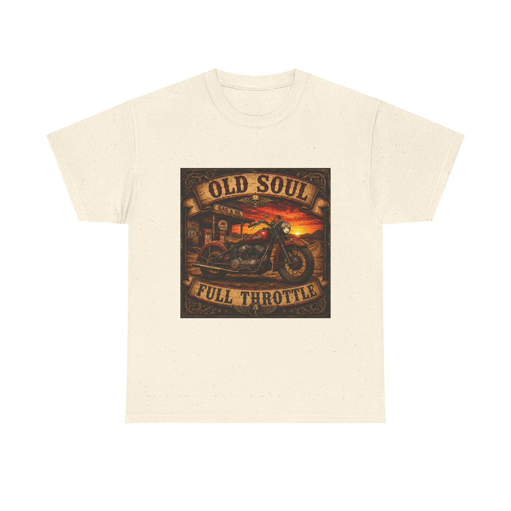 Old Soul Full Throttle Motorcycle T-Shirt