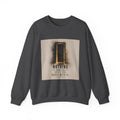 Crewneck Sweatshirt — 'Nothing Works Till You Agree With It' Motivational Door Graphic
