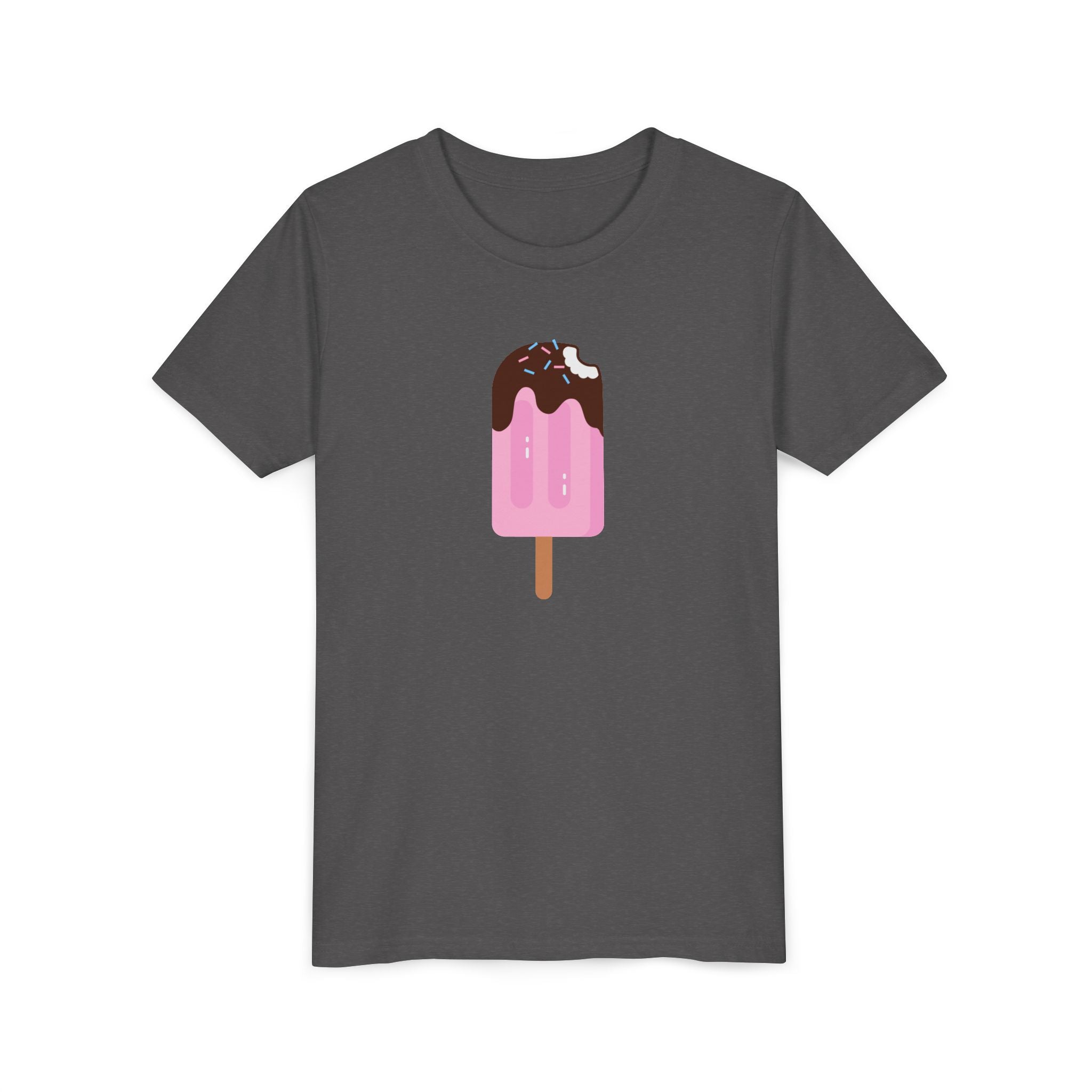 Kids Pink Popsicle Tee — Cute Ice Cream Graphic Youth T-Shirt