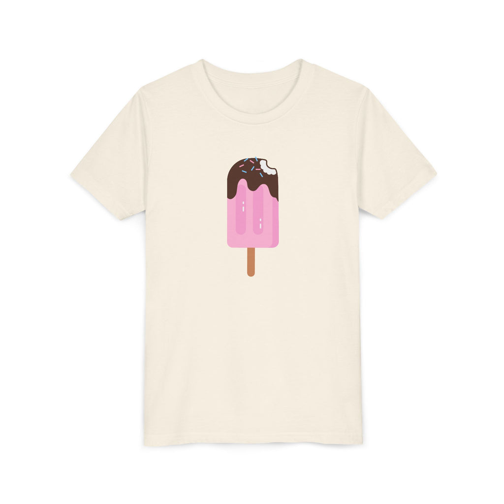 Kids Pink Popsicle Tee — Cute Ice Cream Graphic Youth T-Shirt