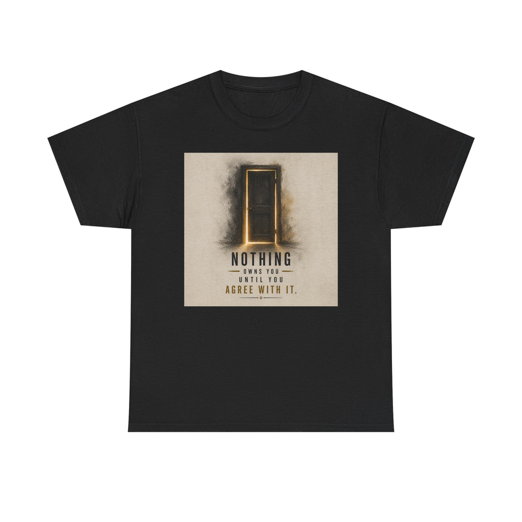 T-Shirt — 'Nothing' Inspirational Door Graphic Tee