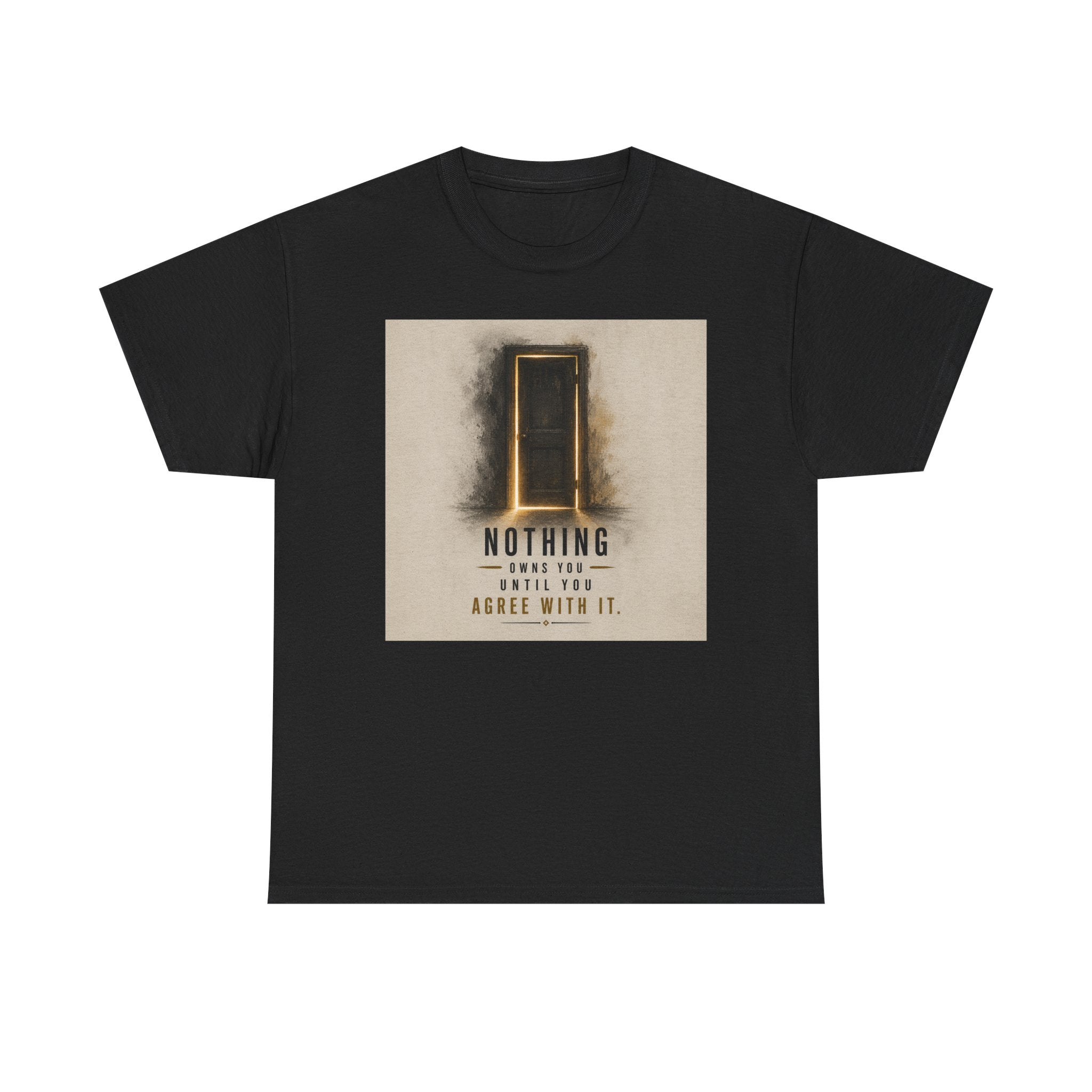 T-Shirt — 'Nothing' Inspirational Door Graphic Tee