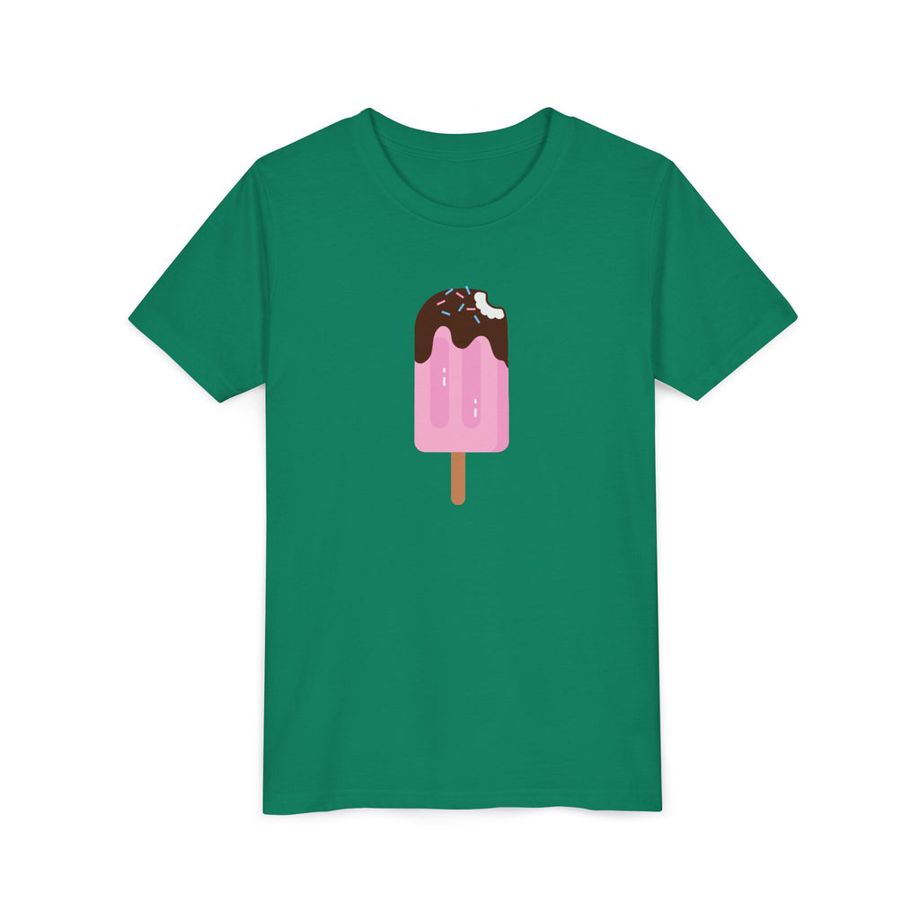 Kids Pink Popsicle Tee — Cute Ice Cream Graphic Youth T-Shirt