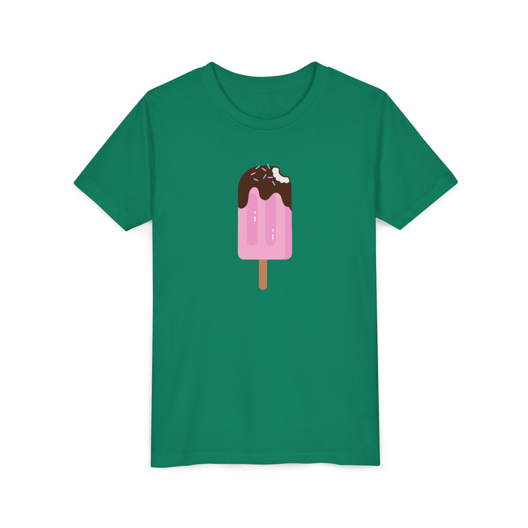 Kids Pink Popsicle Tee — Cute Ice Cream Graphic Youth T-Shirt