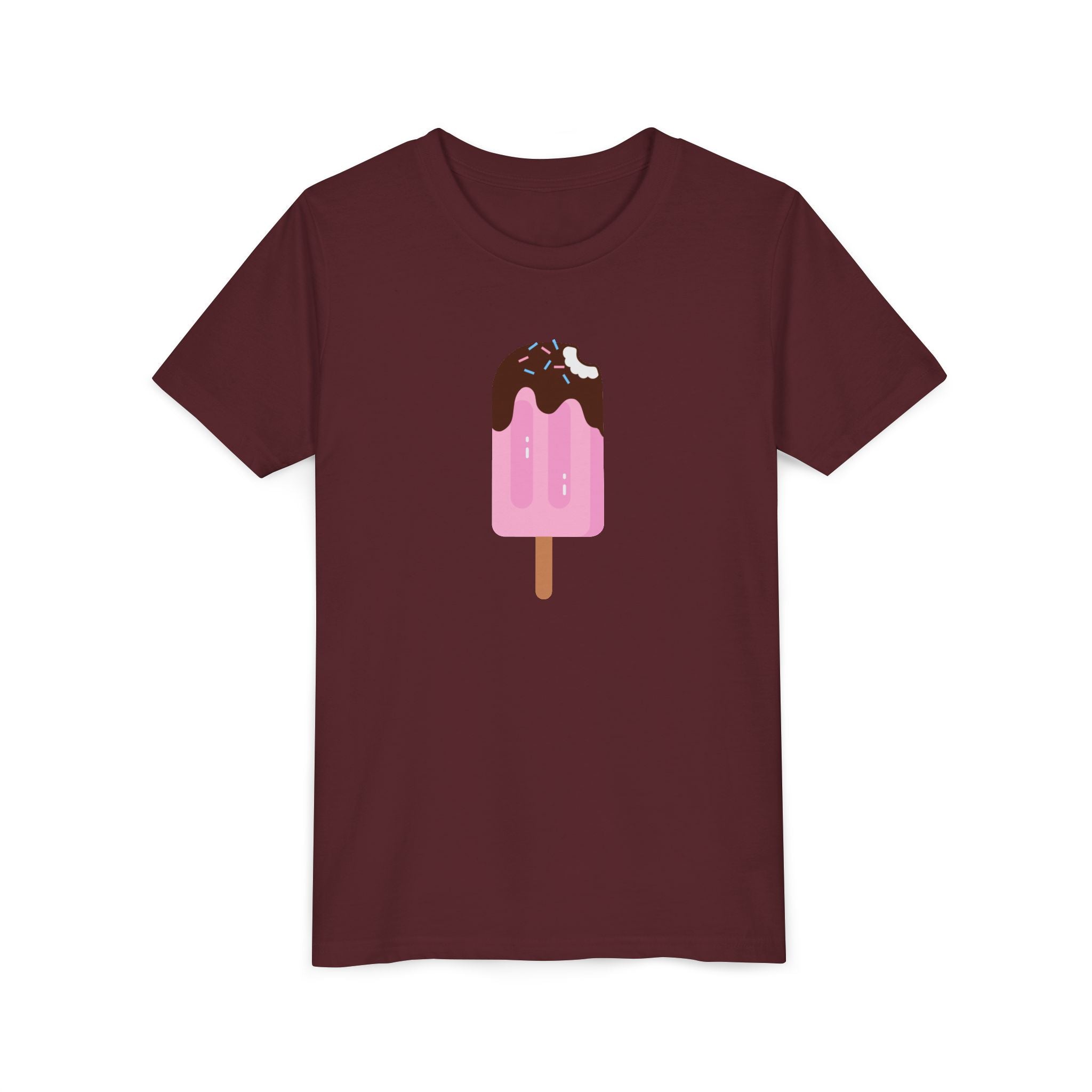 Kids Pink Popsicle Tee — Cute Ice Cream Graphic Youth T-Shirt
