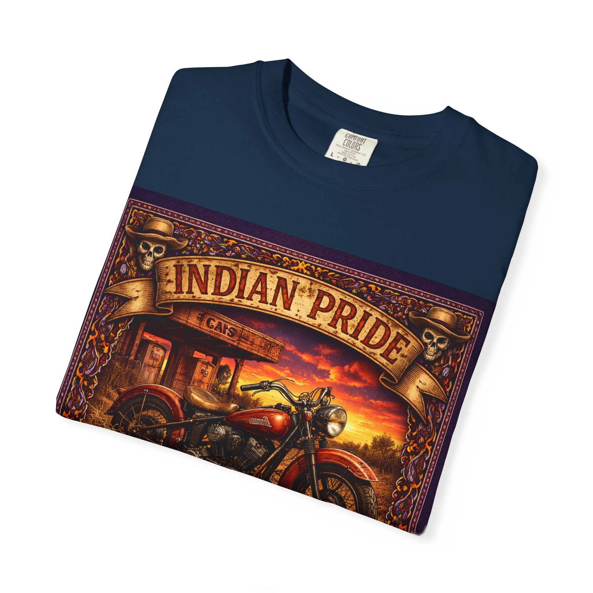 Indian Pride "Old School" Motorcycle T-Shirt