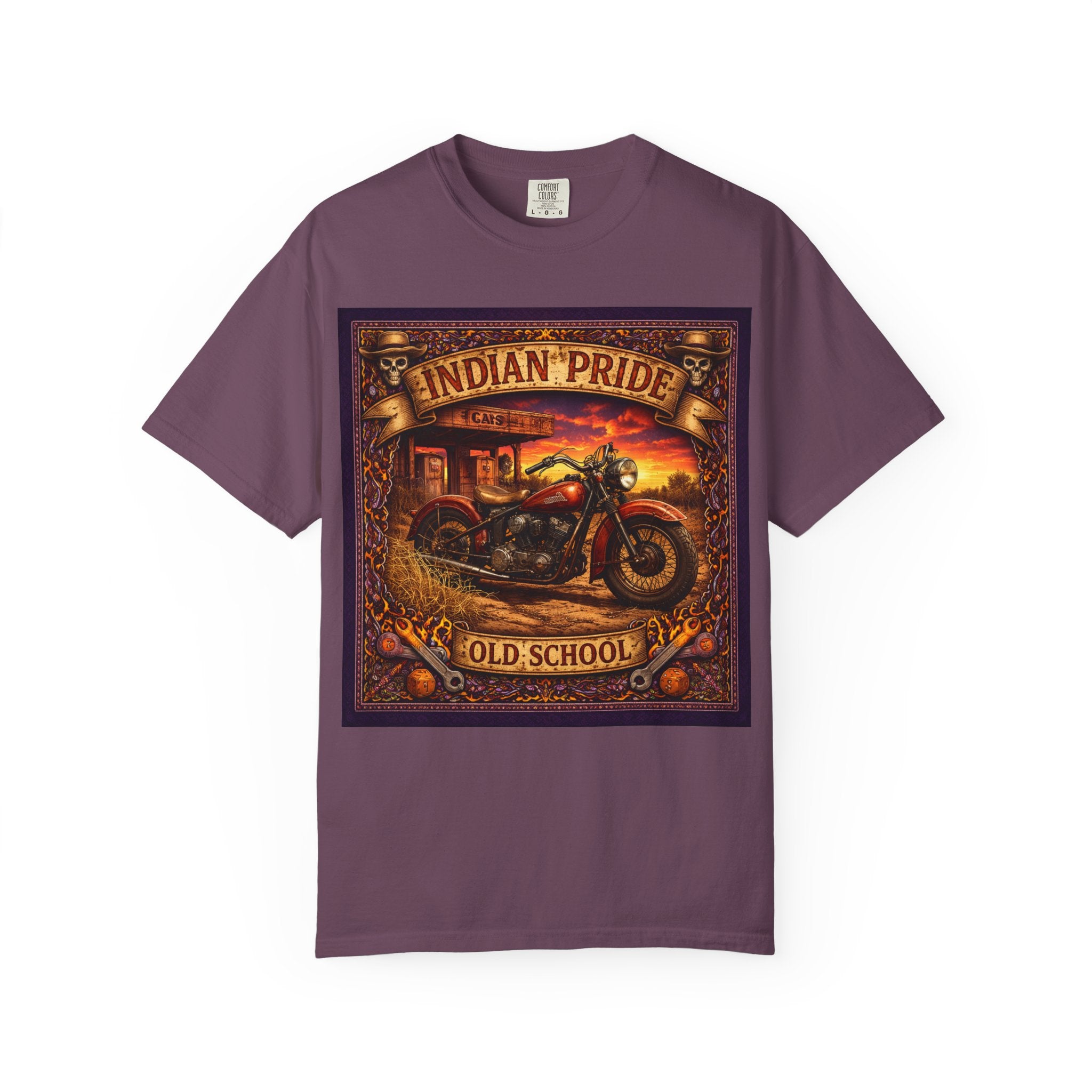 Indian Pride "Old School" Motorcycle T-Shirt
