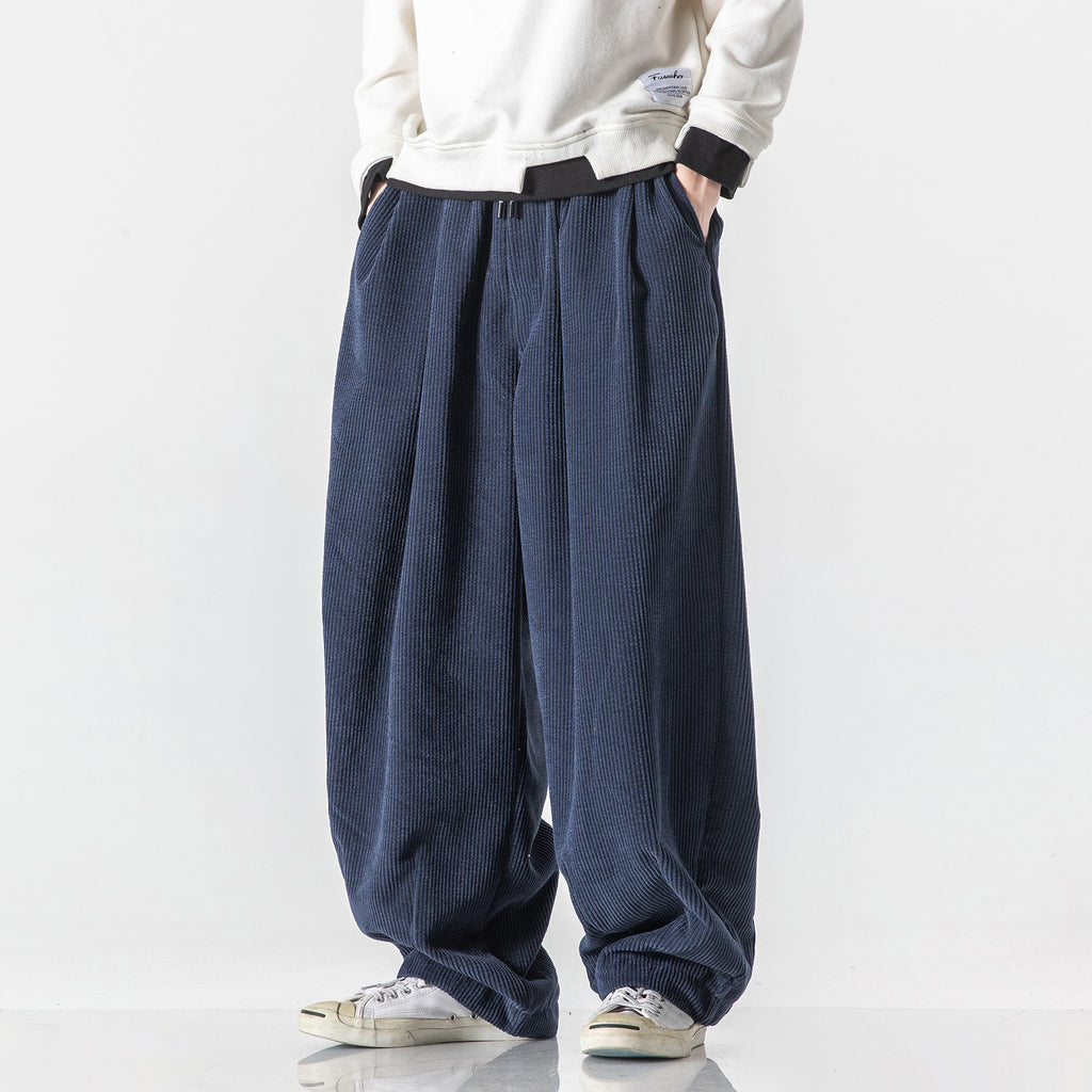 Plus Size Loose Corduroy Harem Casual Pants