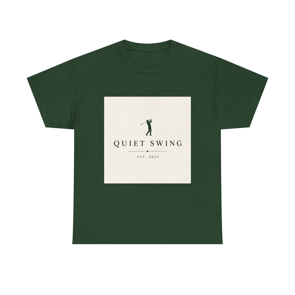 Golf T-Shirt — "Quiet Swing" Vintage Golfer Tee