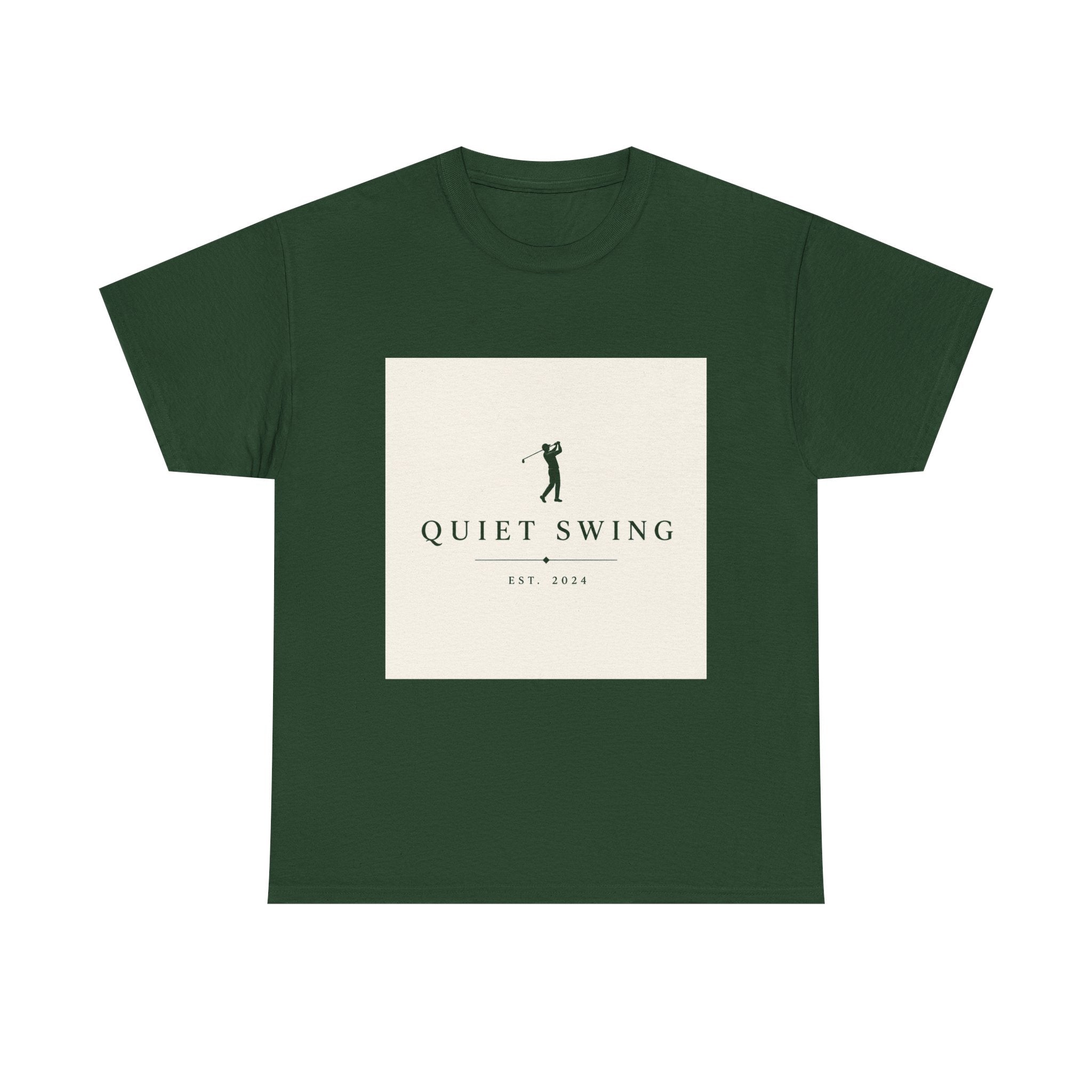 Golf T-Shirt — "Quiet Swing" Vintage Golfer Tee