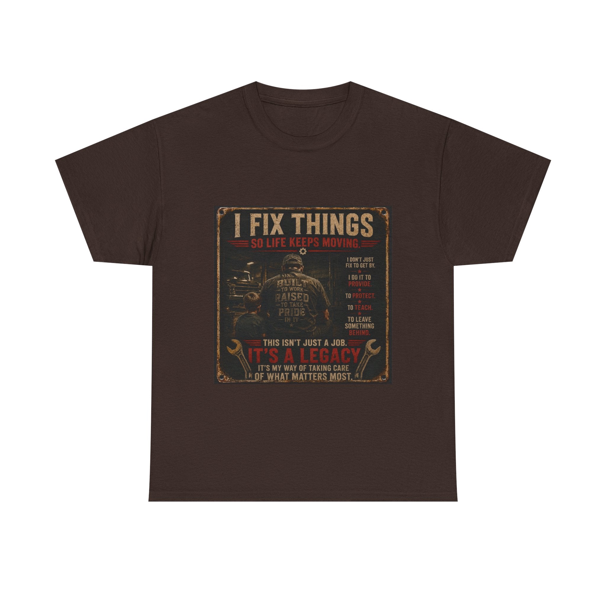 I Fix Things Mechanic T-Shirt — Vintage Garage Repair Tee for Men & Women