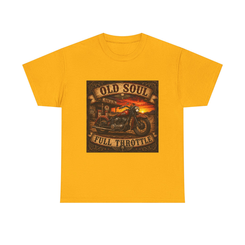 Old Soul Full Throttle Motorcycle T-Shirt