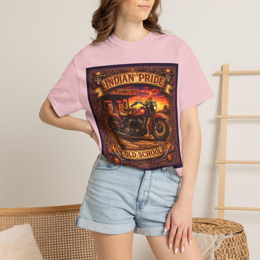 Indian Pride "Old School" Motorcycle T-Shirt