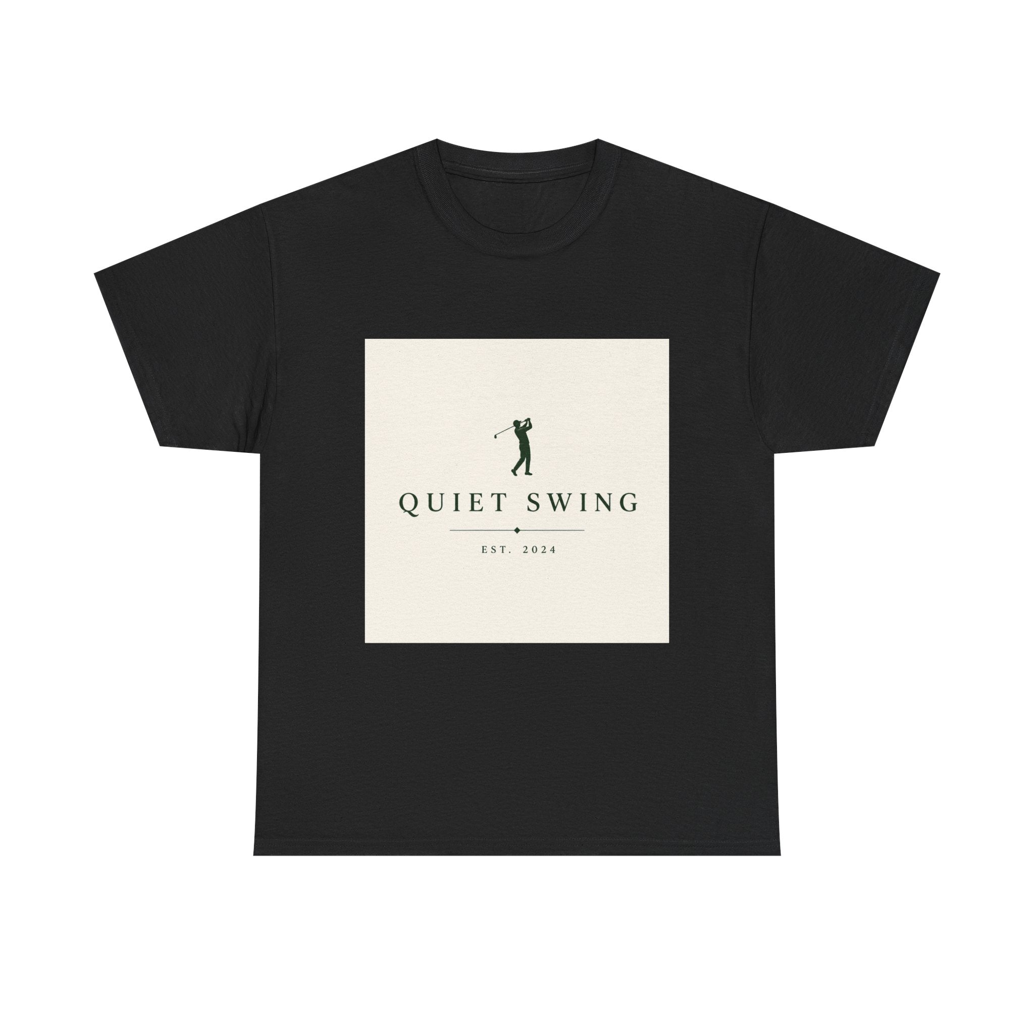 Golf T-Shirt — "Quiet Swing" Vintage Golfer Tee