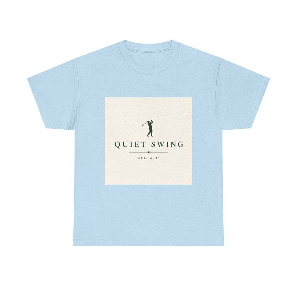 Golf T-Shirt — "Quiet Swing" Vintage Golfer Tee