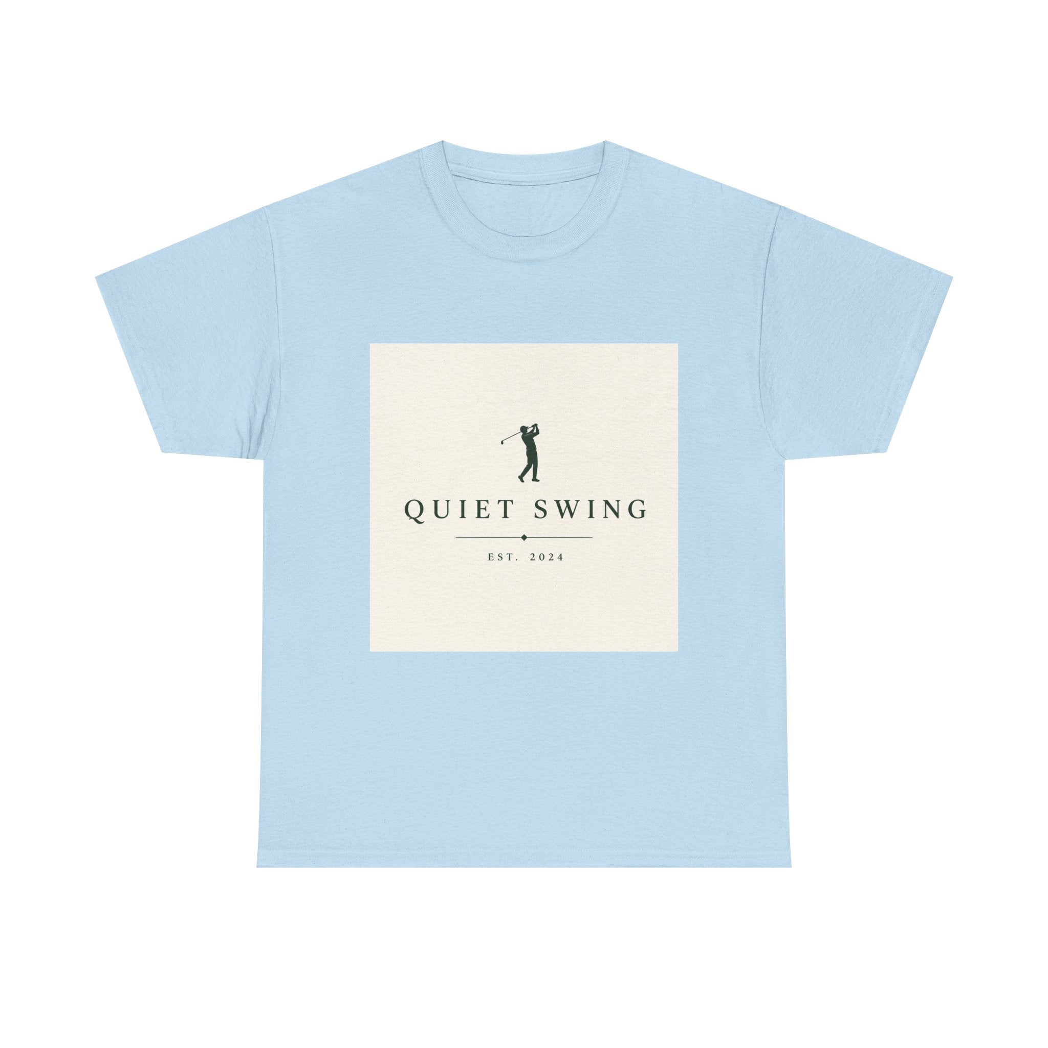 Golf T-Shirt — "Quiet Swing" Vintage Golfer Tee