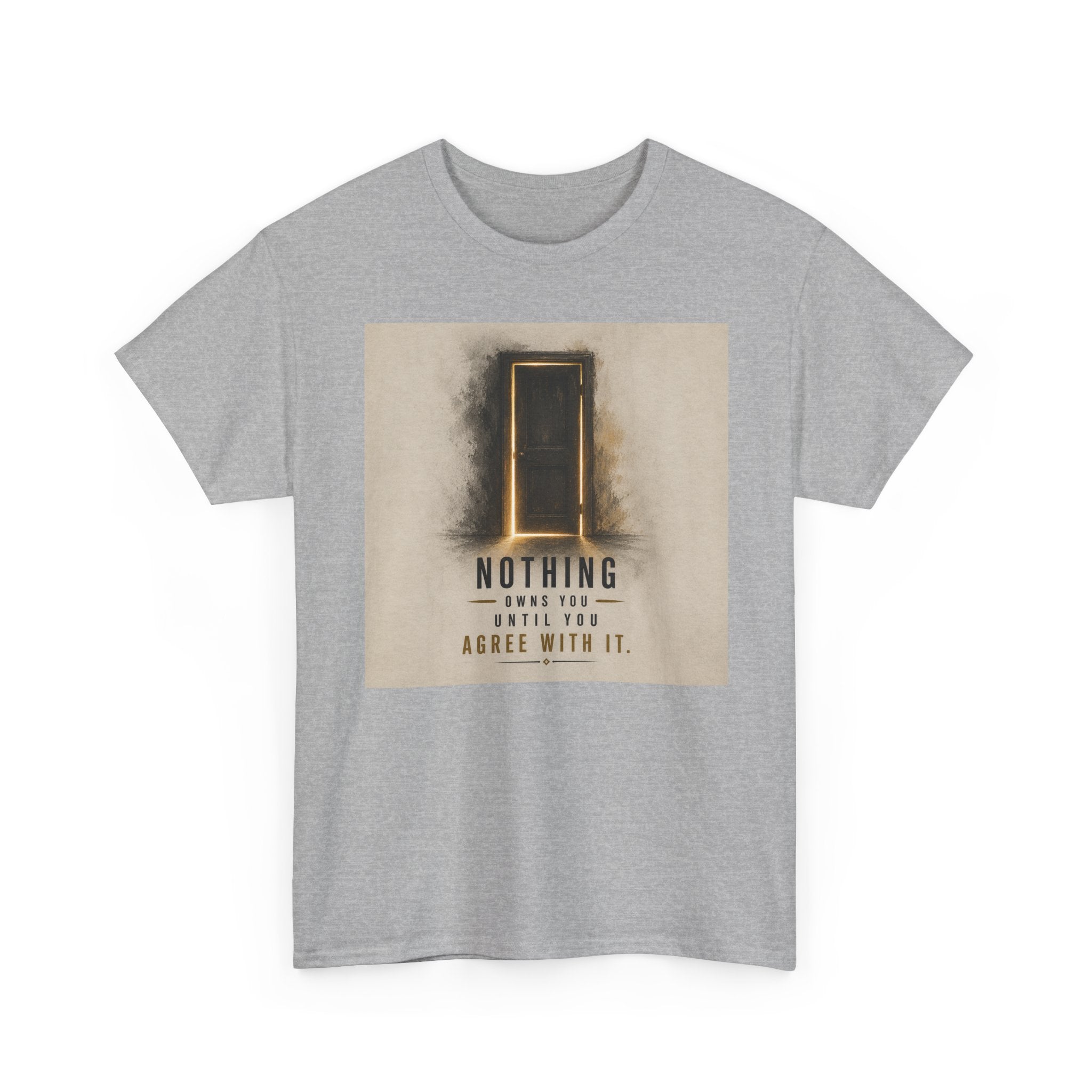 T-Shirt — 'Nothing' Inspirational Door Graphic Tee