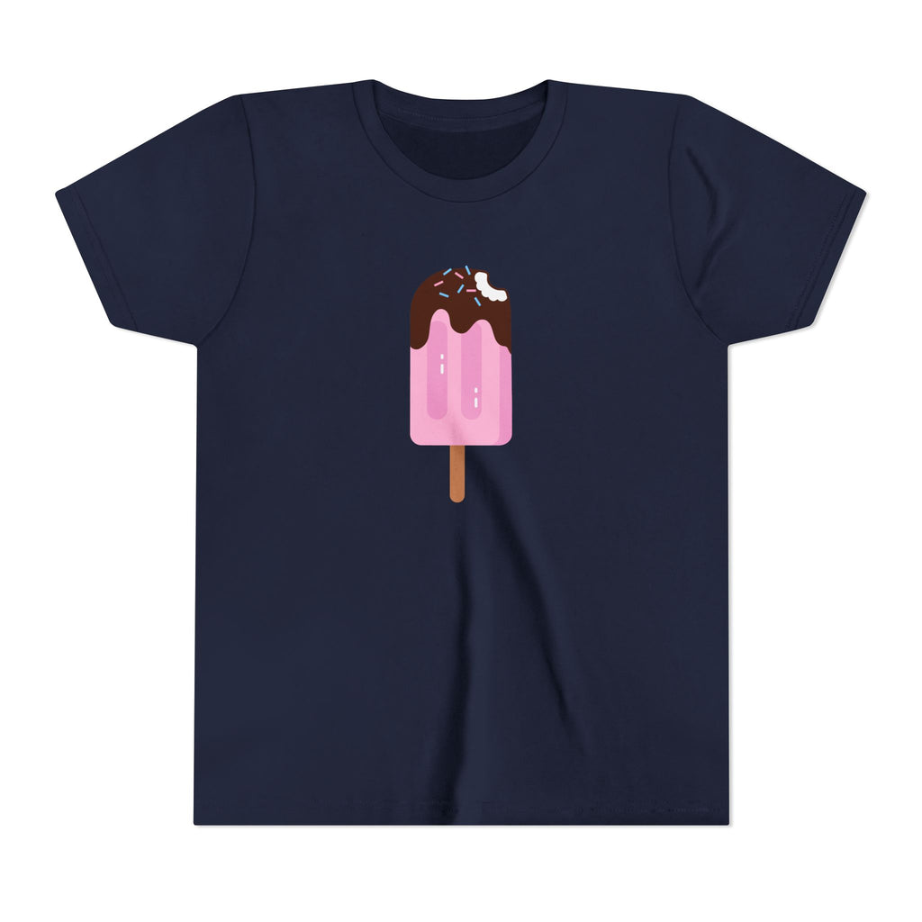 Kids Pink Popsicle Tee — Cute Ice Cream Graphic Youth T-Shirt
