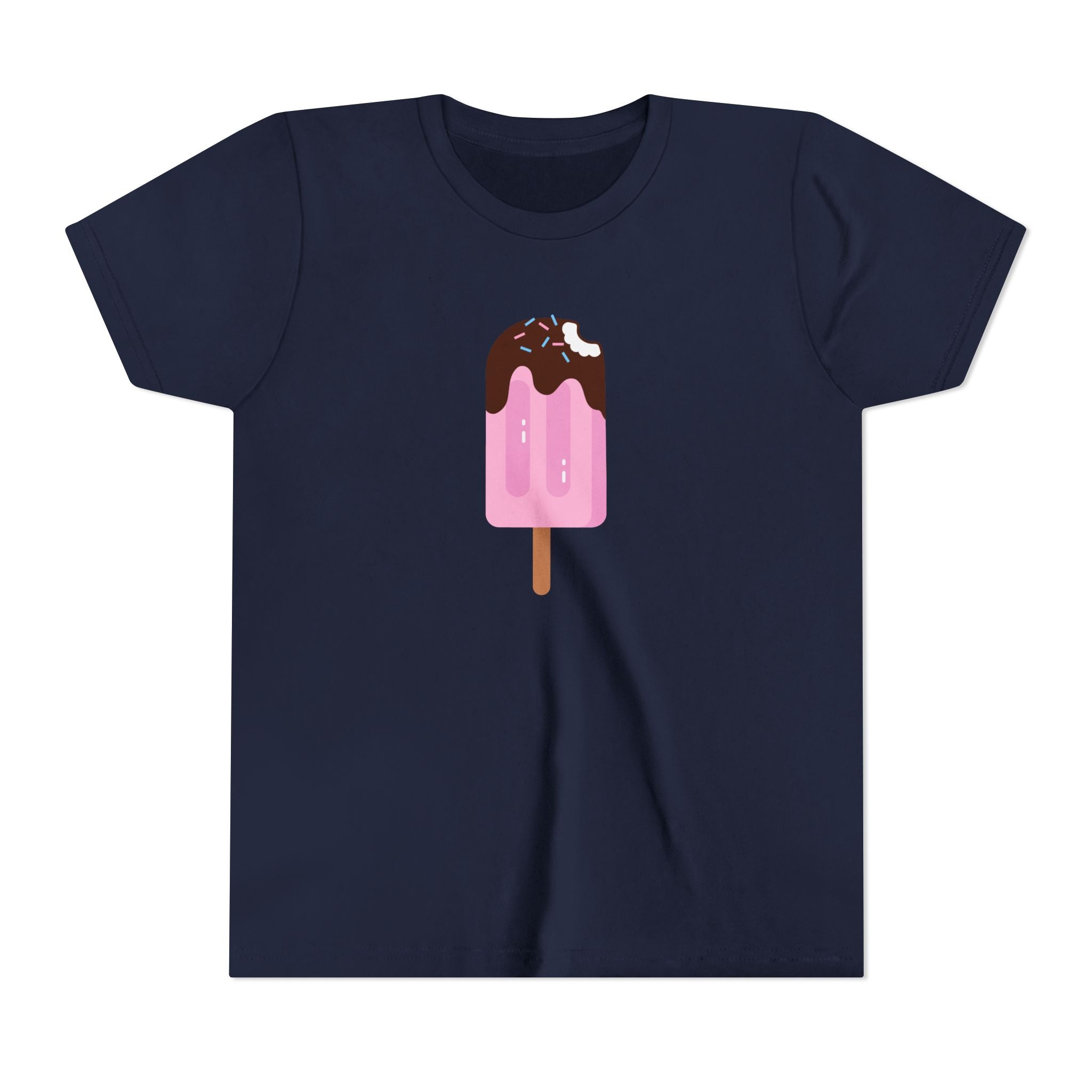 Kids Pink Popsicle Tee — Cute Ice Cream Graphic Youth T-Shirt