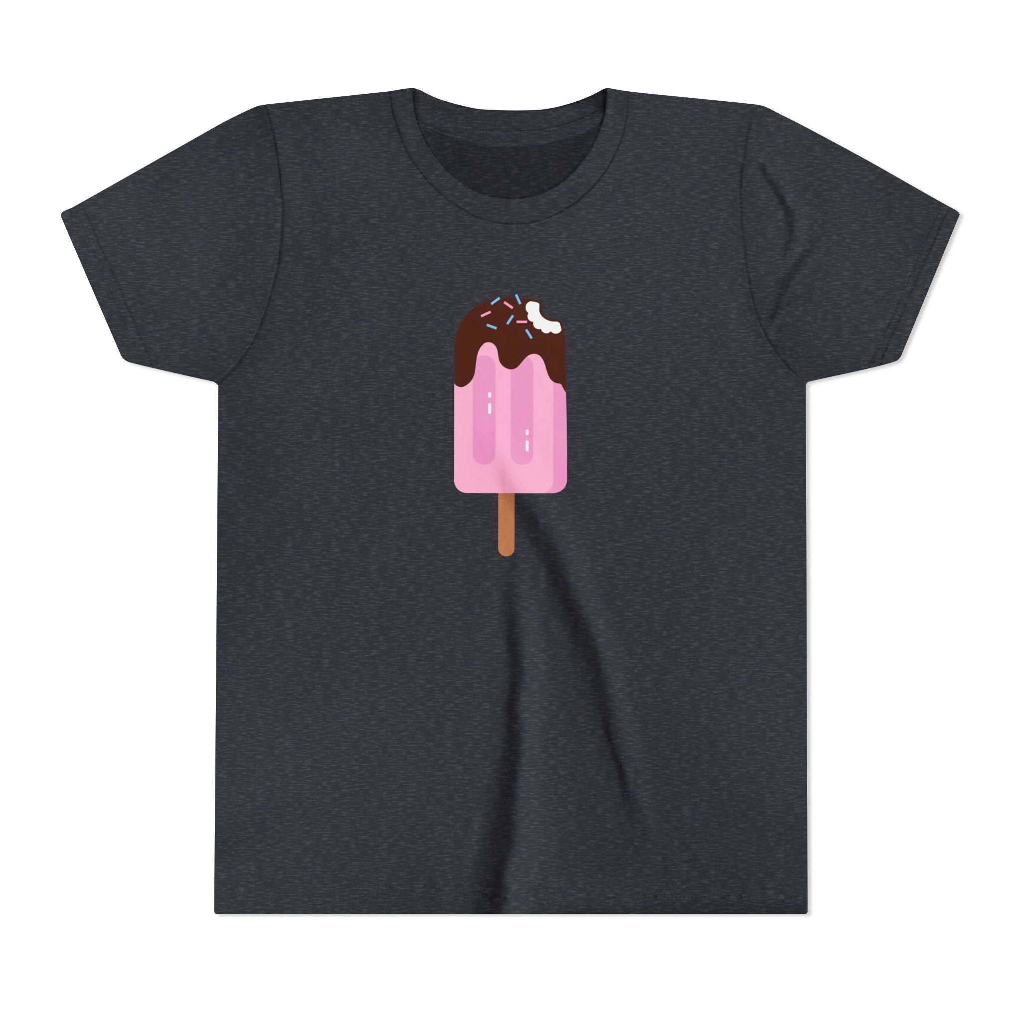 Kids Pink Popsicle Tee — Cute Ice Cream Graphic Youth T-Shirt