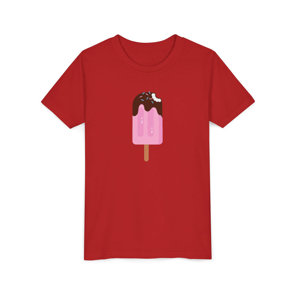 Kids Pink Popsicle Tee — Cute Ice Cream Graphic Youth T-Shirt