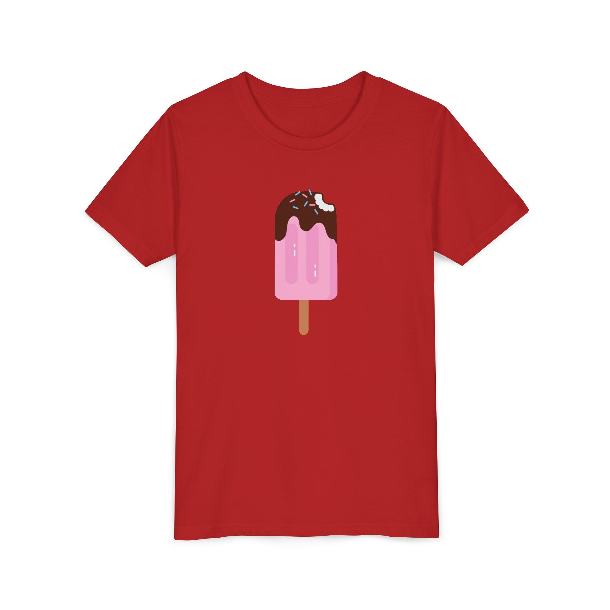 Kids Pink Popsicle Tee — Cute Ice Cream Graphic Youth T-Shirt