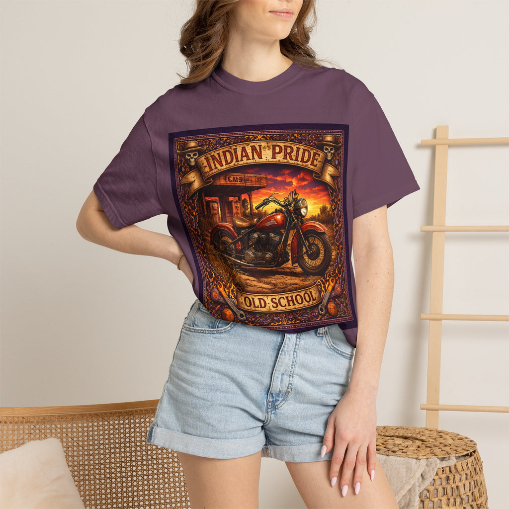 Indian Pride "Old School" Motorcycle T-Shirt