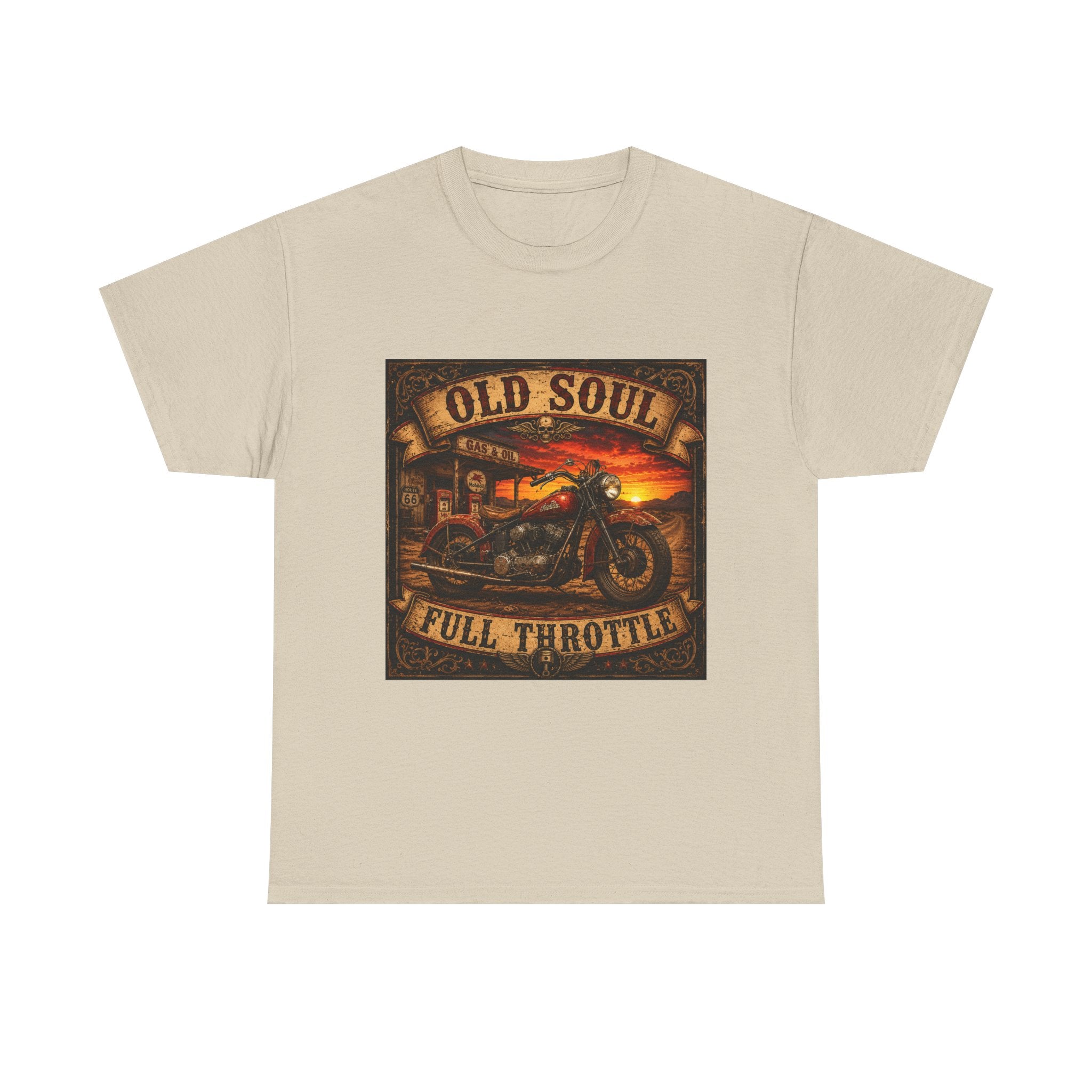 Old Soul Full Throttle Motorcycle T-Shirt