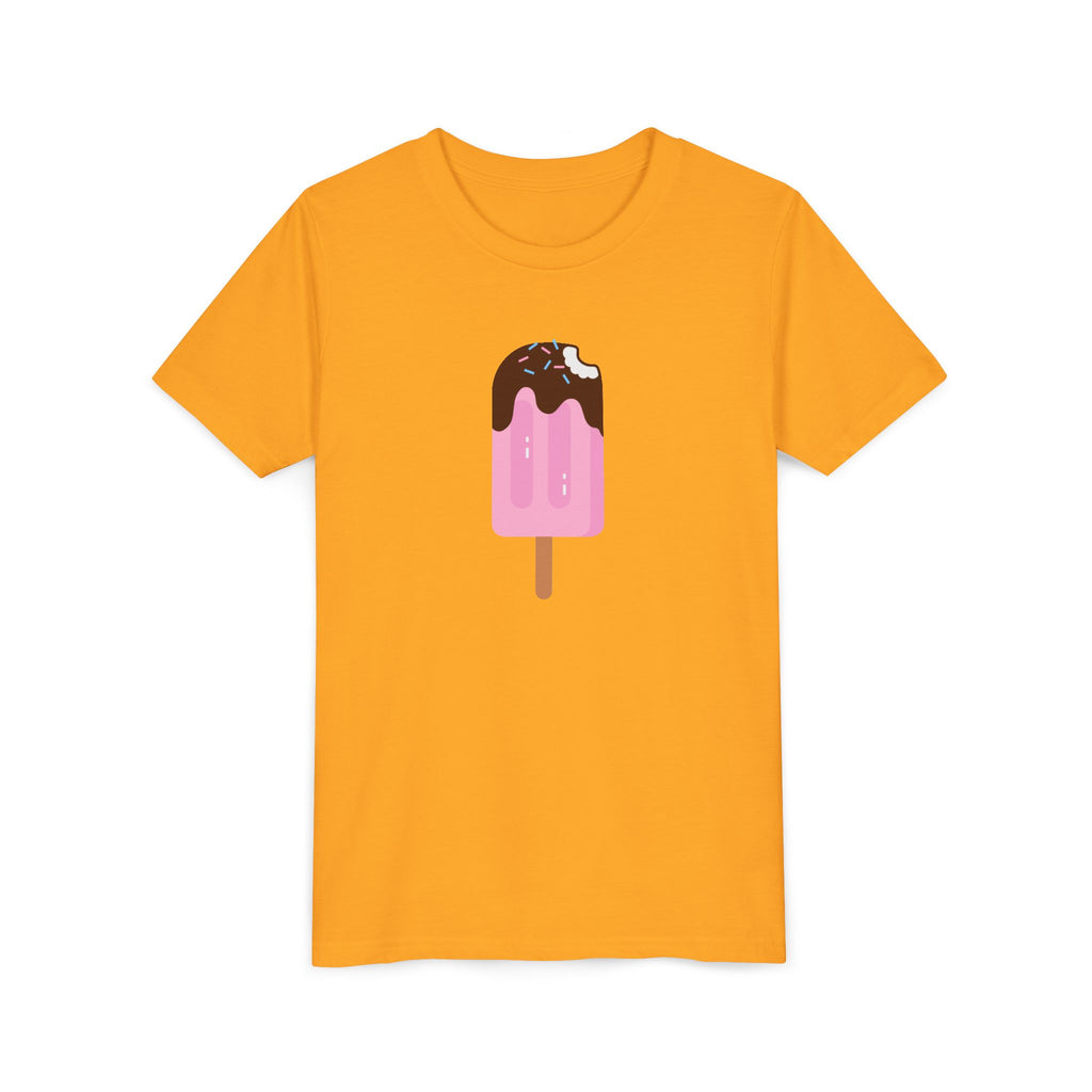Kids Pink Popsicle Tee — Cute Ice Cream Graphic Youth T-Shirt