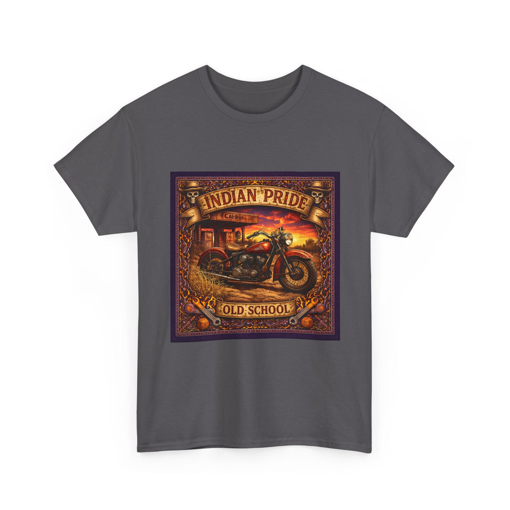 Indian Pride Old School Motorcycle T-Shirt