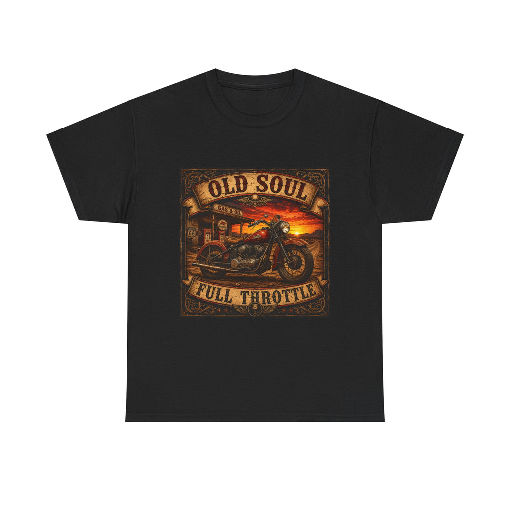 Old Soul Full Throttle Motorcycle T-Shirt