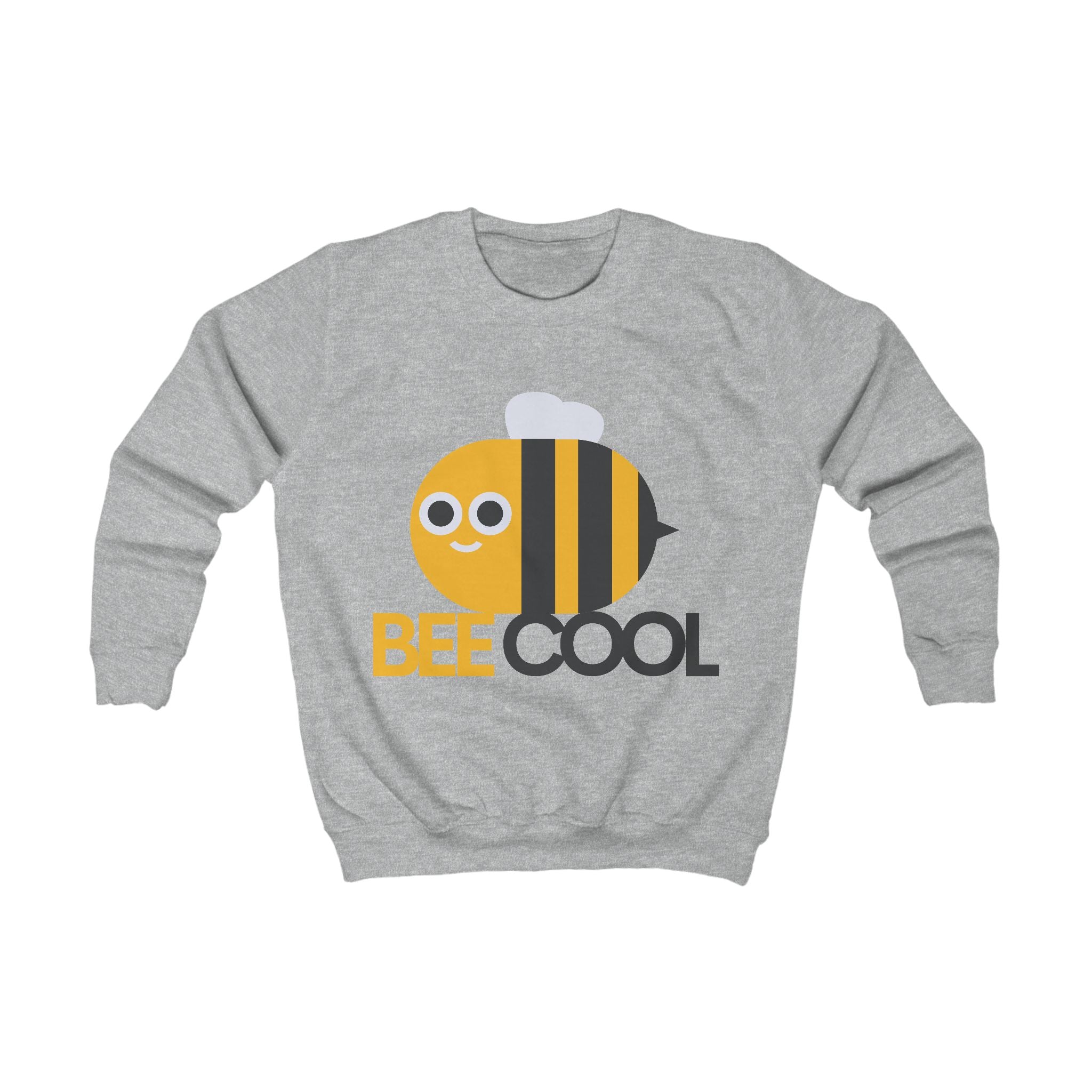 Kids Sweatshirt — 'Bee Cool' Cute Bumblebee Graphic Pullover for Children, Playful Spring/Easter Gift