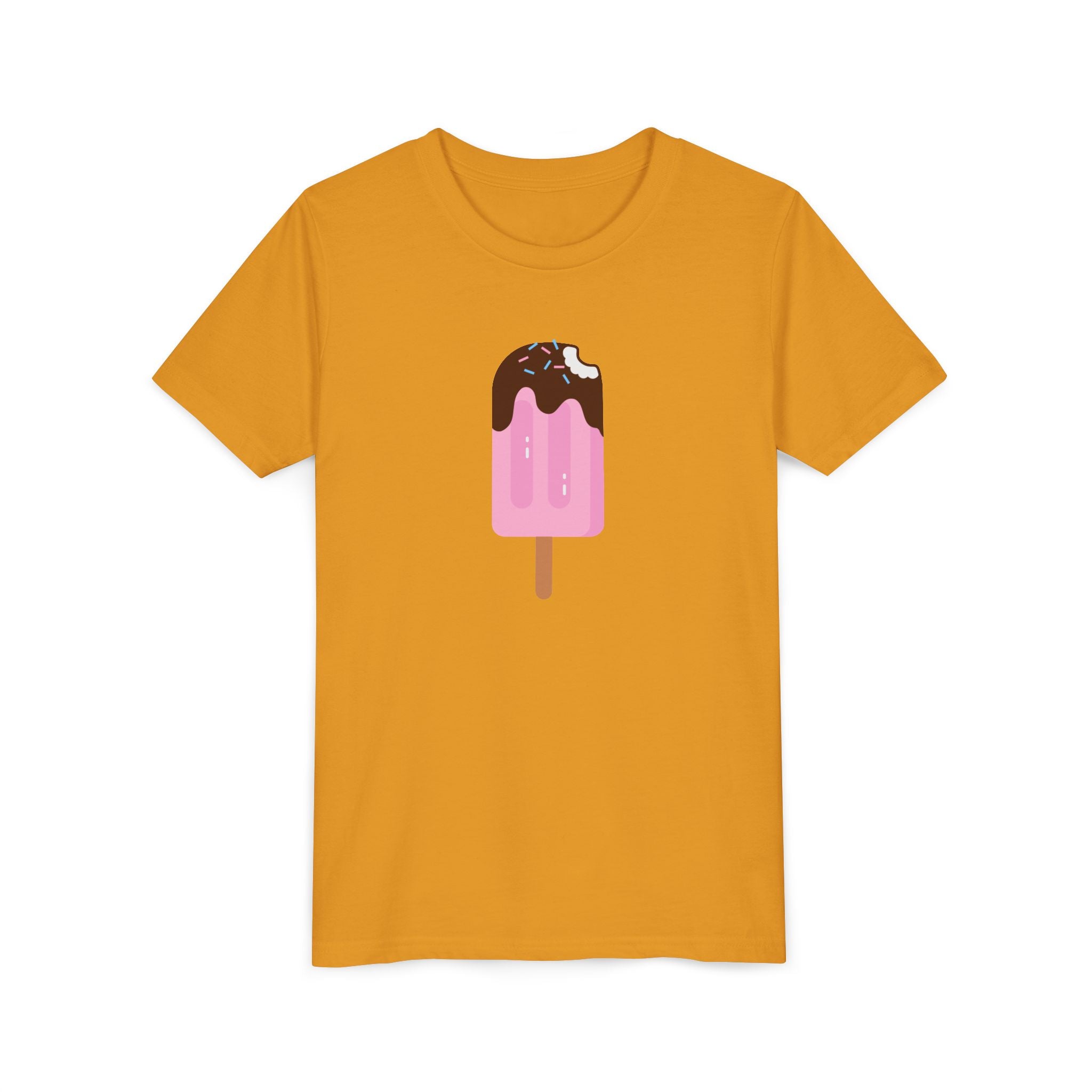 Kids Pink Popsicle Tee — Cute Ice Cream Graphic Youth T-Shirt