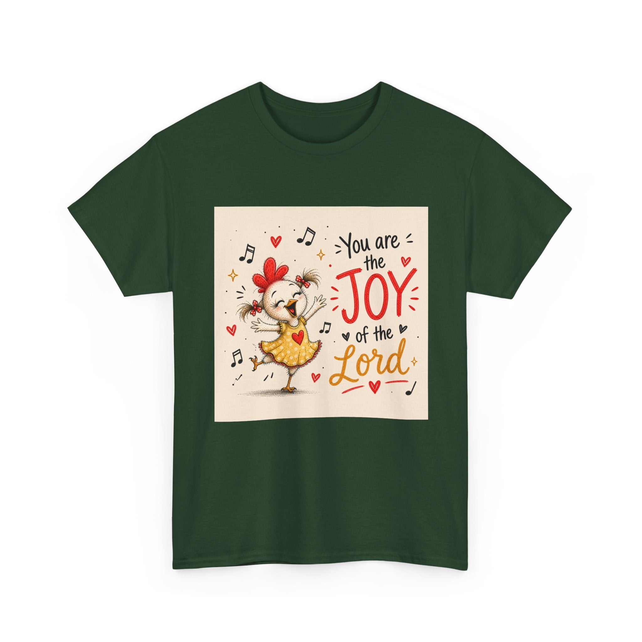 Joy of the Lord T-Shirt — Cute Chick Faith Tee ("You are the Joy of the Lord")