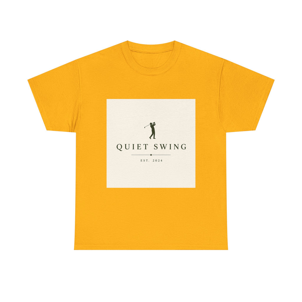 Golf T-Shirt — "Quiet Swing" Vintage Golfer Tee