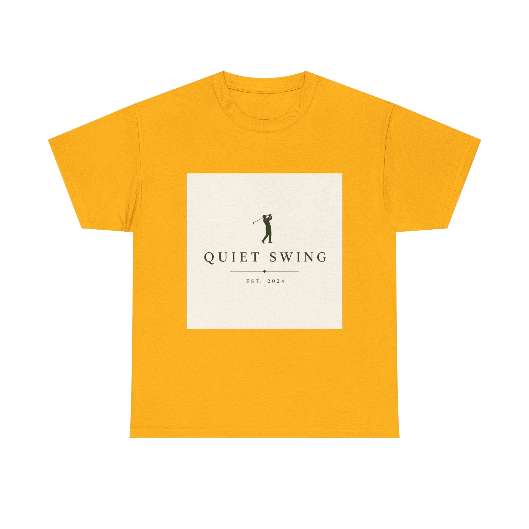 Golf T-Shirt — "Quiet Swing" Vintage Golfer Tee