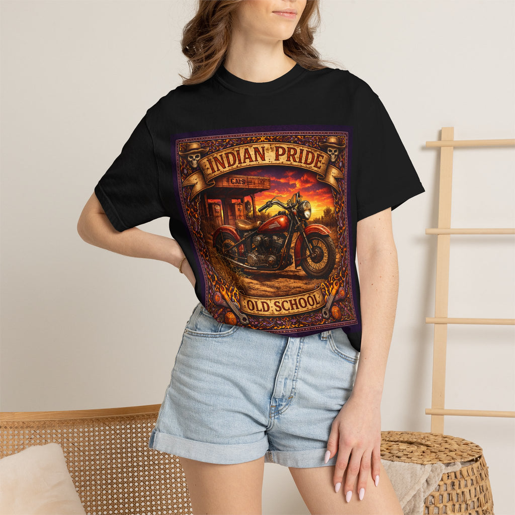Indian Pride "Old School" Motorcycle T-Shirt