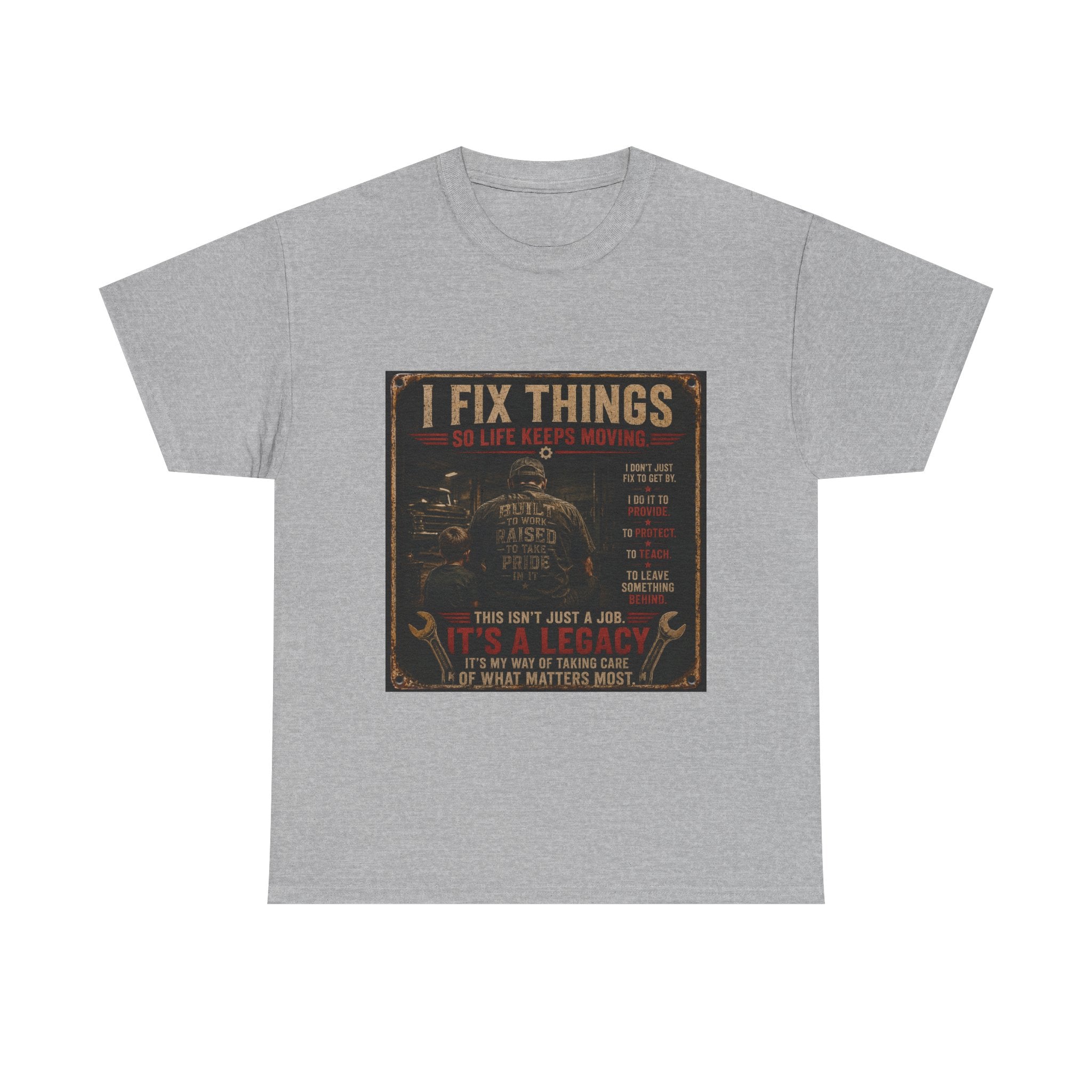 I Fix Things Mechanic T-Shirt — Vintage Garage Repair Tee for Men & Women